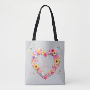 Soft Mama – Farbige Blumenherz-Mutterschaftsdesign