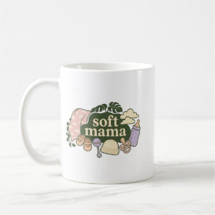 Soft Mama Retro Baby Essentials Design Süße Mott Kaffeetasse