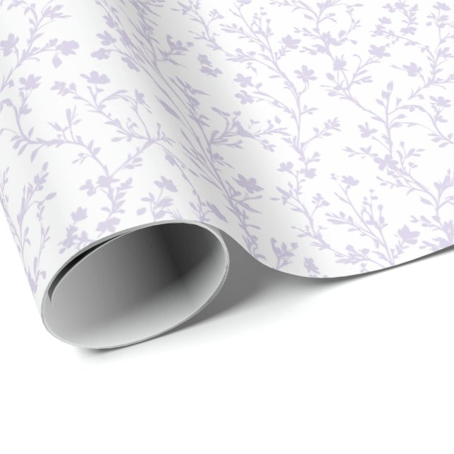 Soft Meadow Dusty Lavender - Neutral Geschenkpapier (Rolleneckpunkt)