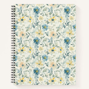 Soft Meadow Gänseblümchen Aquarell Notizbuch