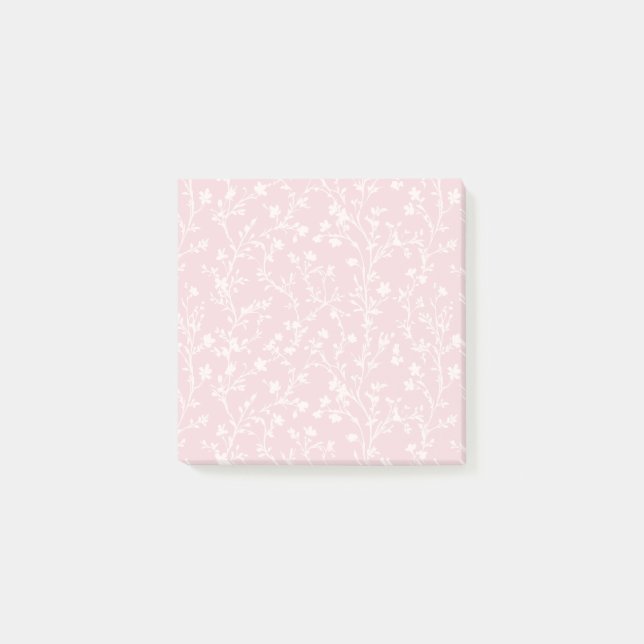 Soft Meadow Neutral - Rosafarben Post-it Klebezettel (Vorderseite)