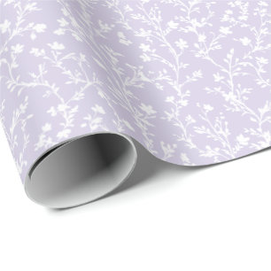 Soft Meadow Neutral - Staubiges Lavendel Geschenkpapier