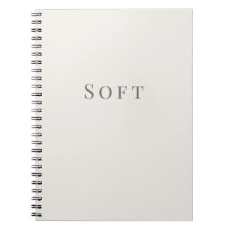 Soft – Minimal Typography Notizbuch Notizblock