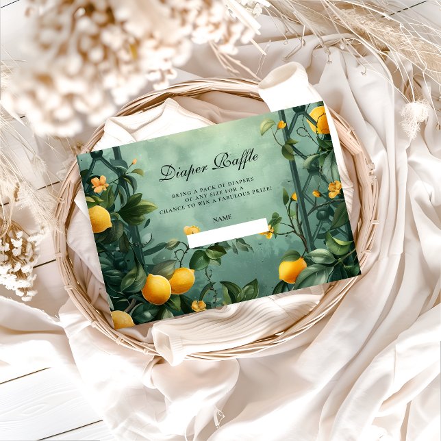 Soft Mint Citrus Diapper Raffle Begleitkarte (Von Creator hochgeladen)