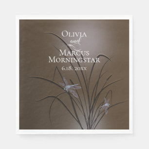 Soft Mocha Dragonfly Serviette
