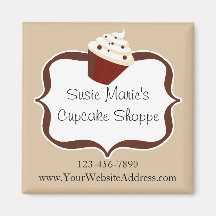 Soft Mocha Streifen Personalisiert Cupcake