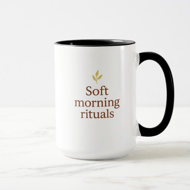 Soft Morning Mug – Minimalist Cozy Cup  Tasse (Rechts)