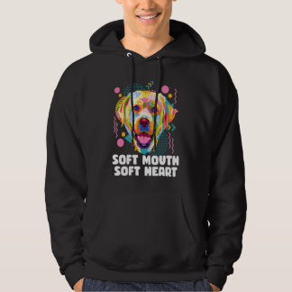 Soft Mouth Soft Heart  Dog Theme Humor Dog Paw Hoodie