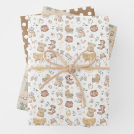 Soft Mute Boho Baby Kinderzimmer Bekleidung Toys Geschenkpapier Set