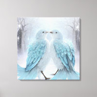 *~* Soft Mute Love Birds AP54 Art Winter