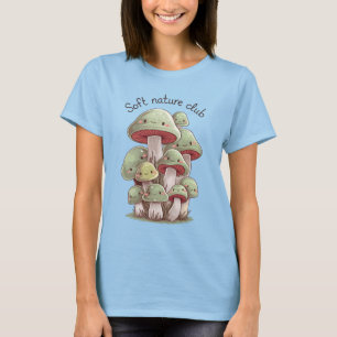 Soft Nature Club - Kawaii Mushroom Cluster T-Shirt