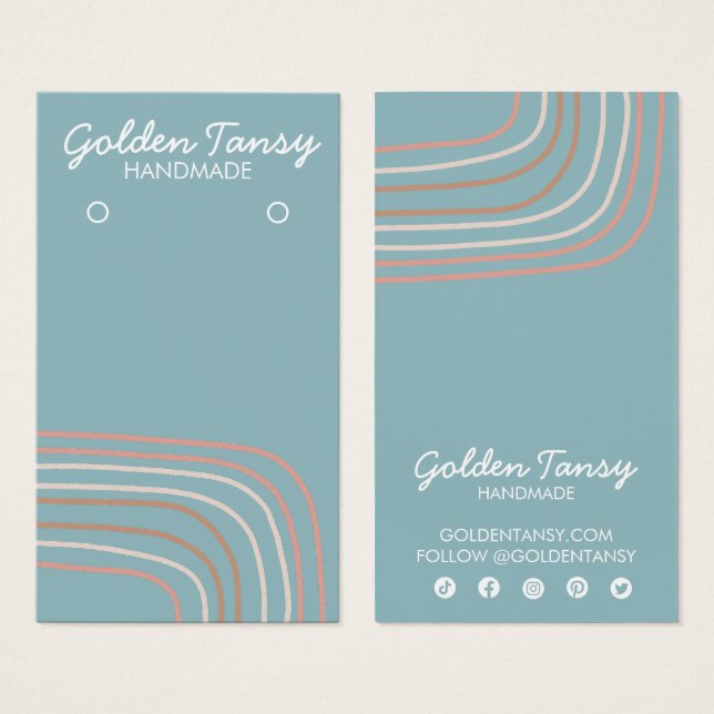 Soft Neutral Earring Necklace Juwelier Display Car (Vorne & Hinten)