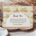 Soft Neutral Jungle Wild One First Birthday Dankeskarte<br><div class="desc">A soft and charming safari-themed design featuring gentle watercolor animals surrounded by delicate wildflowers and botanical greenery. Sweet lions, giraffes, elephants, and zebras create a whimsical storybook scene in warm neutral tones of beige, cream, and soft sage. The elegant arch layout and botanical details give this design a timeless and...</div>