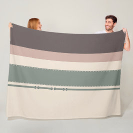 Soft Neutral Minimalist Fleece Blanket – Pastel 