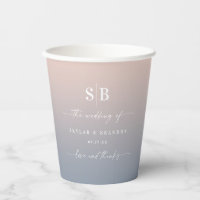 Soft Ombre Blush Pink Dusty Blue Wedgram