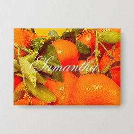 Soft Orange Frucht Ästhetik Button