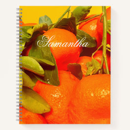 Soft Orange Frucht Ästhetik Notizbuch
