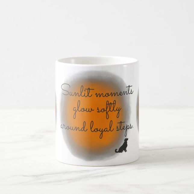 Soft Orange Golden Retriever Custom Photo Kaffeetasse (Mittel)