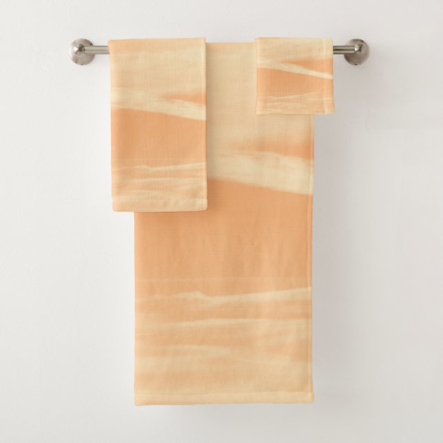 Soft Orange Yellow Sky Dream 1 Badhandtuch Set (Insitu)