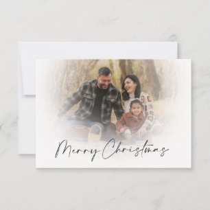 Soft Overlay Weihnachtsfotokarten Dankeskarte
