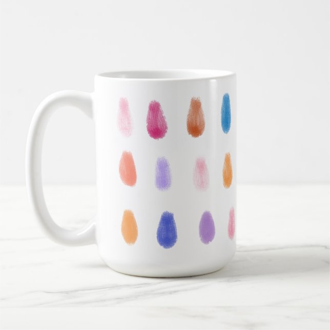 Soft PaintDrops OriginalZeitweiliges Farbmuster Kaffeetasse (Links)