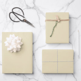 Soft Pale Yellow Spring And Summer Trending Color Geschenkpapier Set