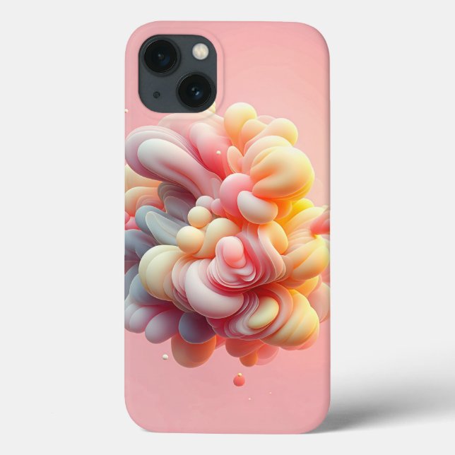 Soft Pastel Abstract Cloud Phone Case Velvet Dream (Rückseite)