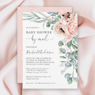 Soft Pastel Baby Dusche per Mail Einladung
