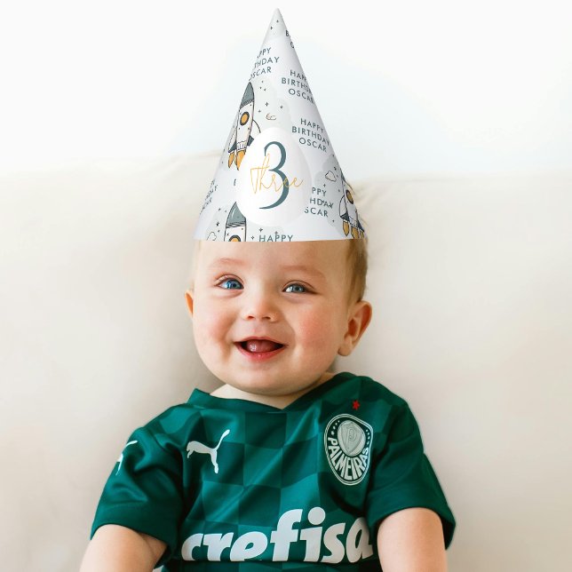 Soft Pastel Beige Raketenschiff Partyhütchen (Von Creator hochgeladen)