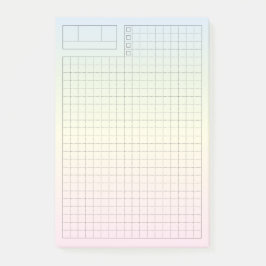 Soft Pastel Fauxbonichi Daily Planner GRID Post-it Klebezettel