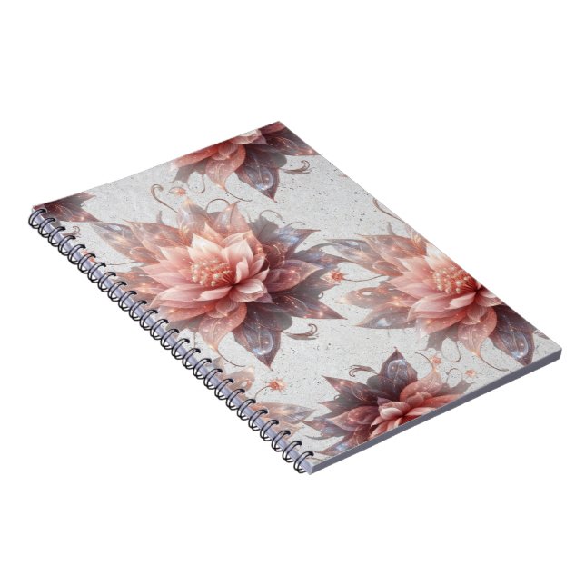 Soft Pastel Floral Notebook – Stylish Writing Notizblock (Rechte Seite)