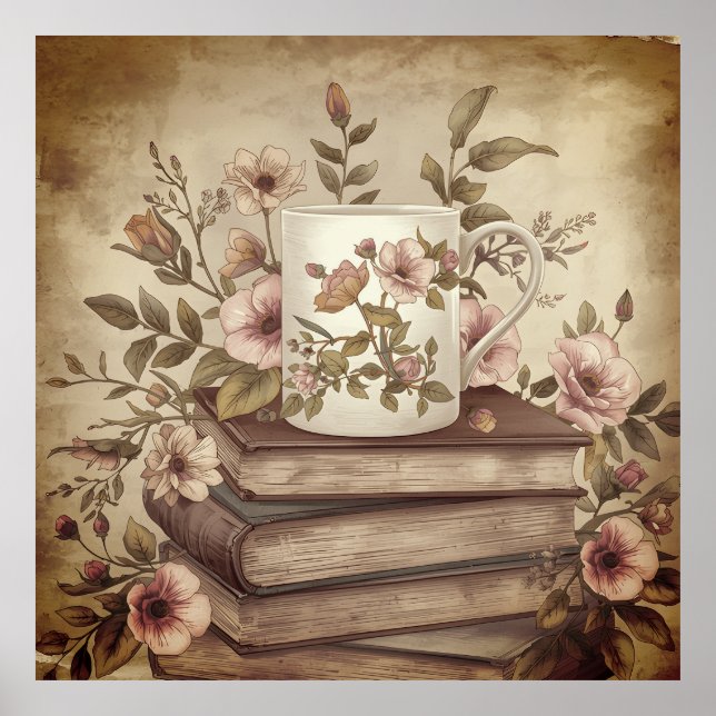 Soft Pastel Flower Art Print–SemiGloss Value poste Poster (Vorne)