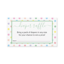 Soft Pastel Polka Dots Babydusche Windelwaschmasch