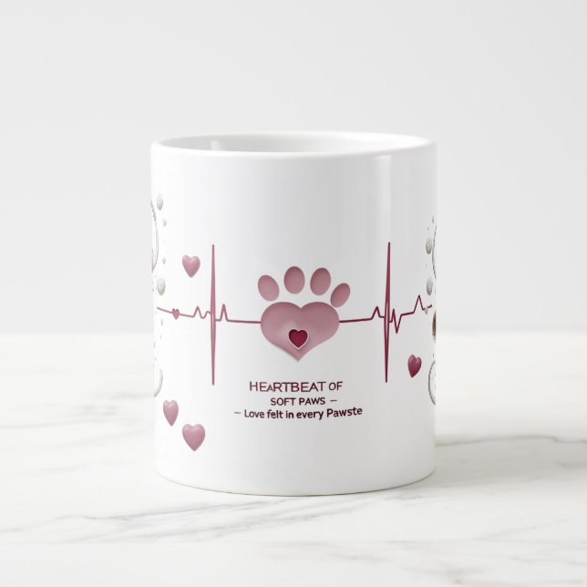Soft Paws Symphony - 20 oz Jumbo Tasse mit Elegant (Vorderseite)
