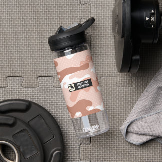 Soft Peach Camouflage Pattern Trinkflasche