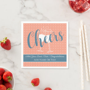 Soft Peach Cheepapier Napkins Serviette