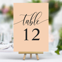 Soft Peach Minimalistisch Calligrafy Wedding