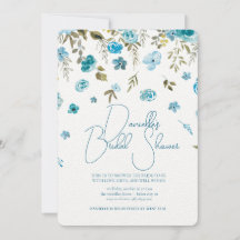Soft Petal Rain Hochzeitsdusche-Einladung