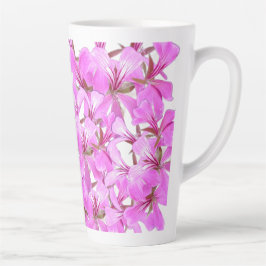 Soft Petals - Pink Floral Latte Tasse