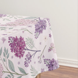 Soft Pink and Purple Lilac Floral Pattern   Tischdecke