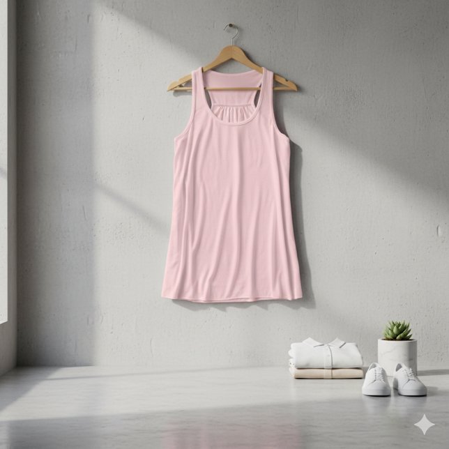 Soft Pink Bella Leinwand Racerback Tank Top (Soft Pink Bella Canvas Women's Racerback Tank)