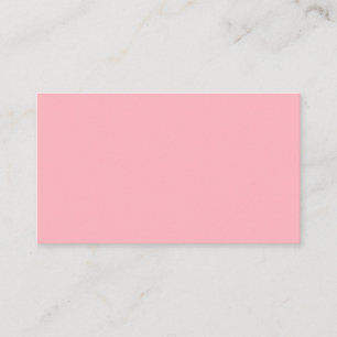 Soft Pink Blank Business Card Visitenkarte