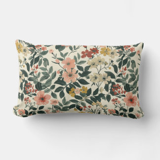Soft Pink Botanical Elegante Lendenkissen