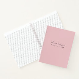 Soft Pink Buchstaben zu meinem Keepake Journal Notizbuch