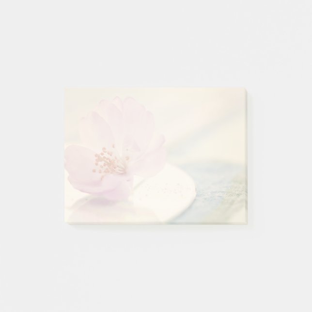 Soft Pink Cherry Blossom Blume Post-it Klebezettel (Vorderseite)