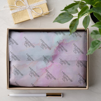 Soft Pink Colorful Marble Seidenpapier