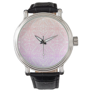 Soft Pink Dream Mandala-Musterreihe Armbanduhr