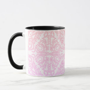 Soft Pink Dream Mandala-Musterreihe Tasse