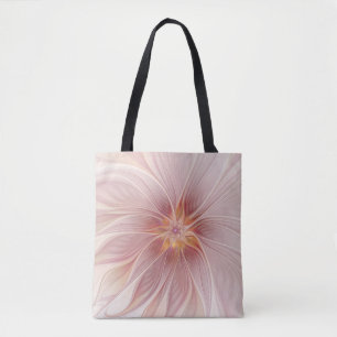 Soft Pink Floral Dream Abstraktes Fraktal Kunst Bl