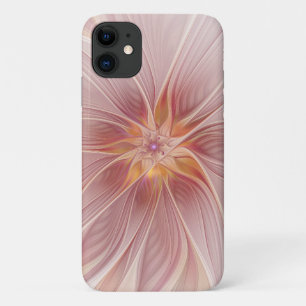 Soft Pink Floral Dream Abstraktes Fraktal Kunst Bl Case-Mate iPhone Hülle